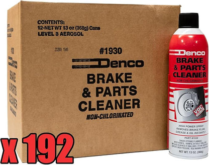 Denco #1930 Brake & Parts Cleaner - 13 OZ Net Wt - 15.3 FL OZ - 12 to 88 Pack (192) …