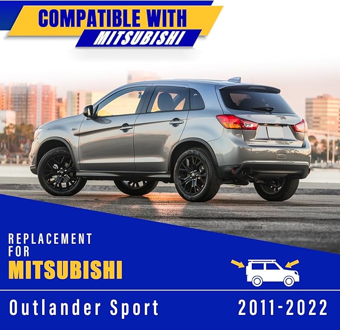 3 wipers Replacement for Mitsubishi Outlander Sport 2011-2022, Windshield Wiper Blades Original Equipment Replacement - 24"/21"/10" (Set of 3) U/J Hook