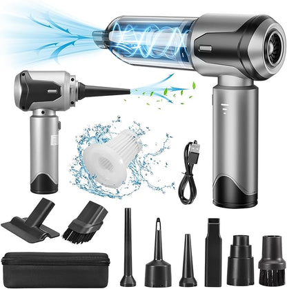 Grixz Handheld Vacuum Cleaner, 22000Pa Powerful Car Vacuum Cleaner Cordless, Lightweight Mini Vacuum Air Duster, Rechargeable Portable Vacuum for Car, Home, Kitchen