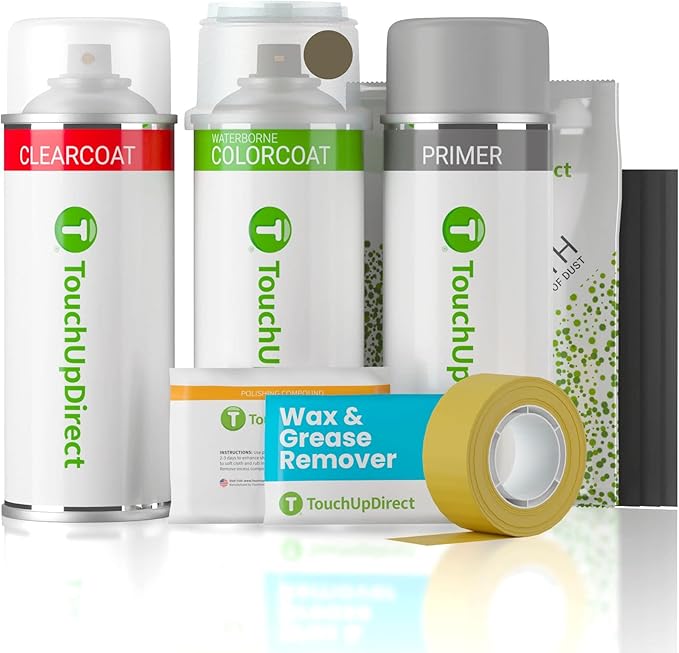 TouchUpDirect H5 Caribou Metallic Compatible with Ford Exact Match Touch Up Paint Aerosol - Platinum Kit