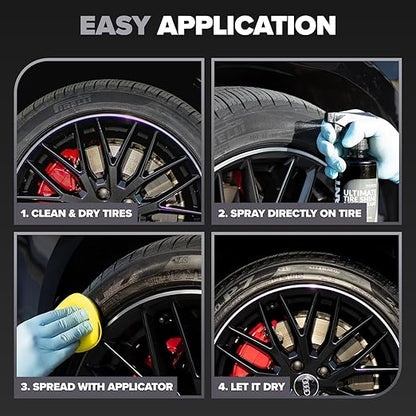 Carfidant Ultimate Clean & Protect Kit – 11-Piece Complete Car Detailing Bundle – Tire Shine, Ceramic Silk, Scratch & Swirl Remover, Plastic & Trim Restorer, Rim Reactor, Iron Remover