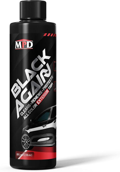 MPD Cobalt Charm Black Again Exterior Trim Restorer NA647 8 oz.
