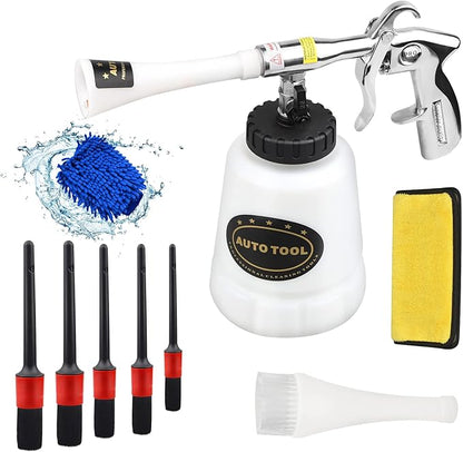 CPROSP High Pressure Car Cleaning Gun Jet Cleaner, Car Interior Cleaner Detailing Wash Gun, Wash Spray Bottle Nozzle with Metal Spinner
