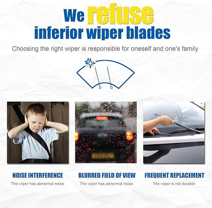 HRSNO® 26"+18" Windshield Wipers With 10" Rear Wiper Blade Sets Automotive Replacement for 2016-2022 Honda HR-V HRV Wiper Blades For My Car (Pack of 3)