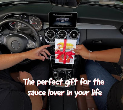 Saucemoto Dip Clip | Vehicle Sauce Holder for Dipping sauces. As seen on Shark Tank (Stocking Stuffer 2-Pack, Red) Great for White Elephant Gift