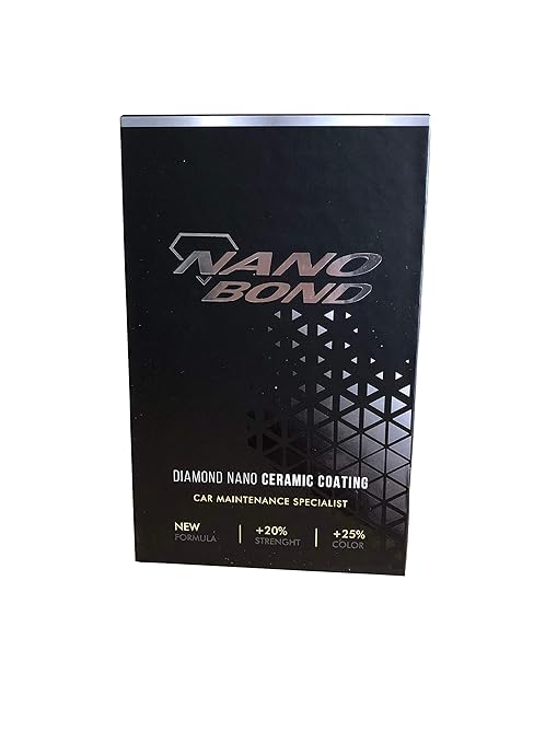 Nano Bond Professional Ceramic Coating for Cars - High Gloss Paint Protection Kit, UV & Corrsion Resistant for, Wheels, Glass, Plastic, Easy Application, Ultra Hydrophobic, Long Lasting, Shine, 30ml