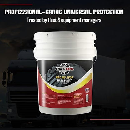 MULTI SEAL PRO HD 2500 - Our Workhorse Industrial Grade Tire Sealant Designed for Heavy Industrial and Agricultural Use, 5-Gallon Pail with Pump