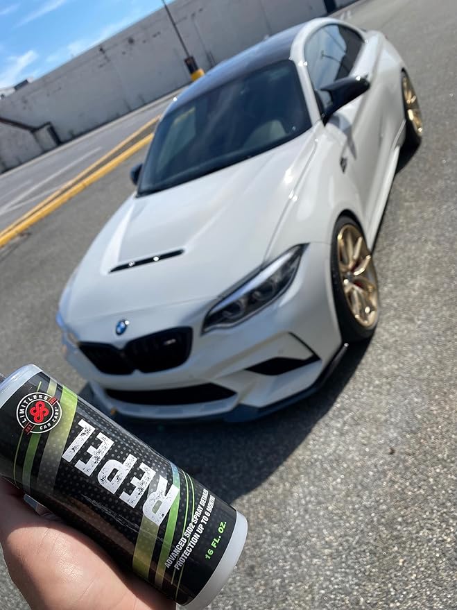 Limitless Car Care Repel Extend Protection of Waxes, Sealants, Coatings | Quick, Waterless Detailer Spray for Car Detailing | Clay Bar, Drying Aid, Si02 Spray (16oz)