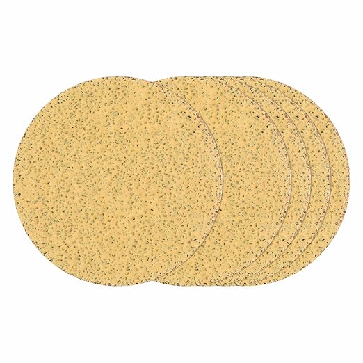 Kozelo 20 Pcs Sanding Discs 2 Inch 40 Grit Hook and Loop Random Orbital Sandpapers Suitable for Drywall Sander Wood Metal Furniture, Yellow