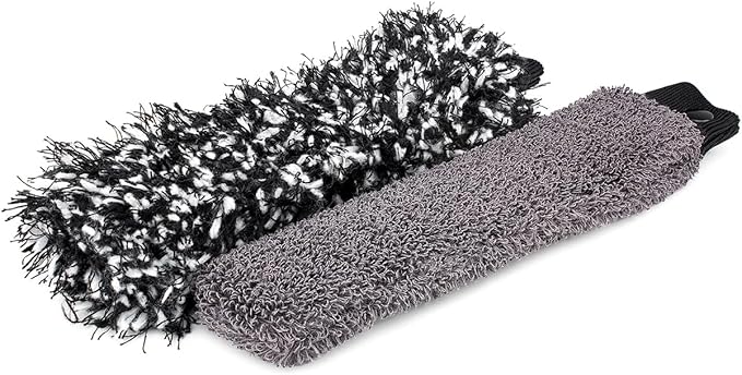 Detail Factory - Wheel Brush Kit with Interchangeable Microfiber Covers - Ultra-Soft Cleaning, Washing and Detailing Wheels, Tires, and Rims - Solar Flare