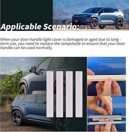 XTPTFABS Door Handle Light Cover KIt Compatible with Fisker Ocean 2023 2024 (Handle Light Cover)