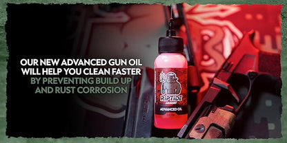 Riptide Armory Advanced Gun Cleaner & Gun Oil Kit - Cleans, Lubes, Protects Targeted Long-Lasting Formula - Nano Coat Technology - Veteran Founded & Formulated by Former US Navy Seal