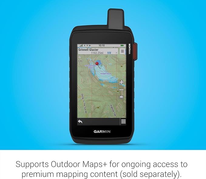 Garmin Montana® 710i, Rugged GPS Handheld Navigator with Built-in inReach® Technology for SOS and 2-way Texts in Remote Areas, 5” Touchscreen, Satellite Imagery and Maps for Routing on Roads or Trails