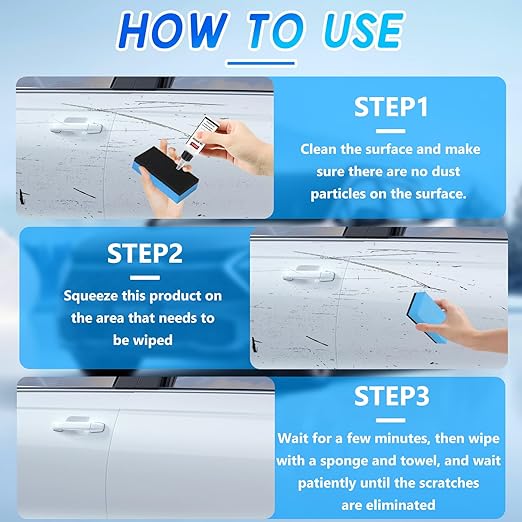 Homonth Car Scratch Remover,Car Paint Scratches Repairing & Polishing Paint Restorer, Multi-Effect Protectio,for All Vehicles, Homonth Car Scratch Repair Wax,2025 Upgrade (2pc)