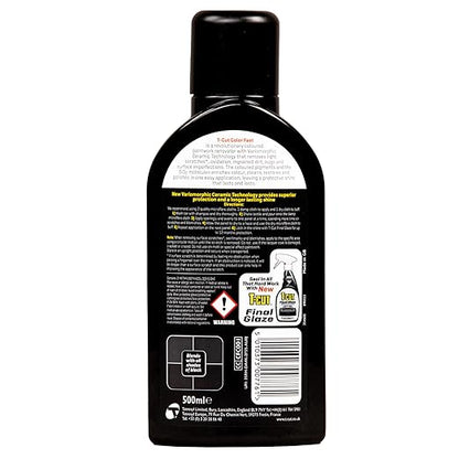 T-Cut Color Fast Black Polish, Car Scratch Remover & Paintwork Restorer, 17 fl oz – 3-in-1 Removes Scratches & Swirls, Restores Color & Protects Paint with Ceramic Wax