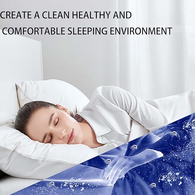Pure Sleepy Pro Bed Vacuum Dust Mites, 2025 Upgrade 12000pa Pure Sleepy Pro Bed Vacuum, Mattress Cleaner Machine Deep Cleaner with Uv-C Light, 8,000 Vibrations Per Minute (Black)