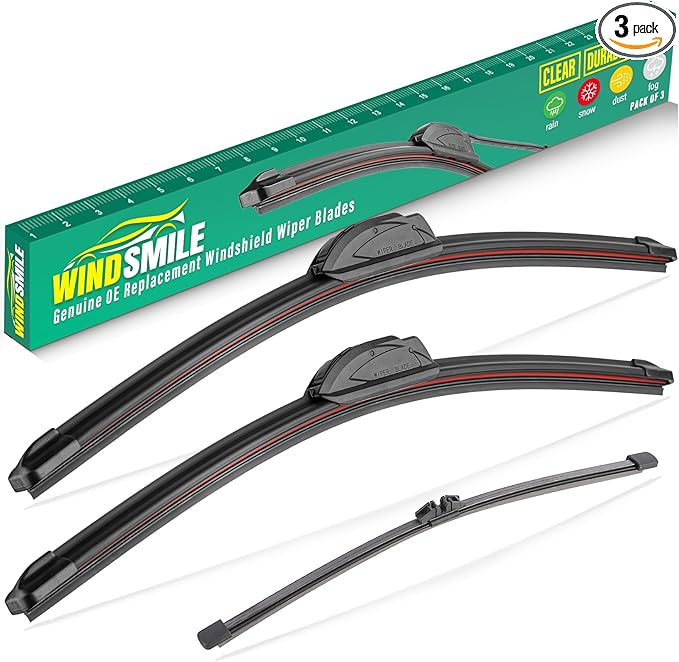 22" 22" 11" Windshield Wiper Blades Replacement for Ford Expedition Lincoln Navigator 2018 2019 2020 2021 2022 2023 2024 2025 Premium All Weather Front Rear Wipers Set - OEM Quality (Pack of 3)
