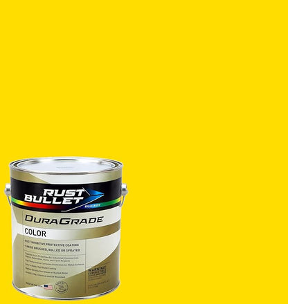 RUST BULLET DuraGrade Color - Yellow - 1 Gallon - Advanced Technology Corrossion Control, Rust Inhibitor & Protective Coating, Exceptional Adhesion, UV Resistant