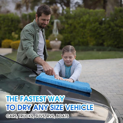 Car Drying Towel,48"x24" Extra Large Twisted-Loop Car Detailing Towel,1300GSM Super Absorbent, Streak Free Microfiber Cleaning Cloth for Cars, Trucks,Full-Sized SUVs
