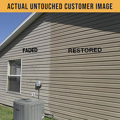Vinyl Renu Premium Siding Restorer – Lasts 10+ Yrs.| Restores Original Color & Beauty To All Siding Types - Vinyl, Hardie Board, Aluminum | Immediate Results | Rejuvenates & Protects Siding, Garage