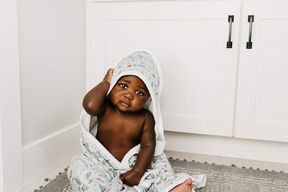 Copper Pearl Hooded Bath Towels Premium Knit/Terry Cloth Baby Towels with Hood, Pockets, and Cool Designs - Great to Gift and Make Bath Time Fun - Baby Bath Towel, Trout
