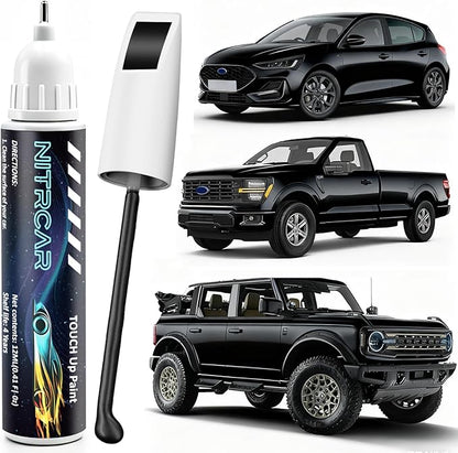 UA/UD/M6373/M6877 Black Ebony Touch Up Paint for Ford,2-in-1 Scratch Repair Kit with 2PCS Disposable Micro Applicators, Quick & Easy Premium Scratch Remover for Deep Scratches