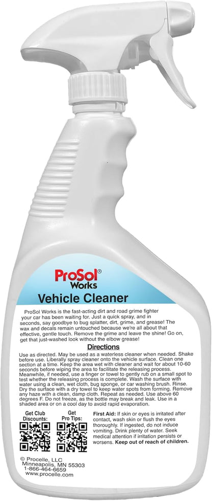 Bug Splat N' All Multi Purpose Cleaner for Vehicle 32 fl oz - Vehicle Cleaner Spray for Bug Splatter, Road Grime, Tar, Bird Droppings & More - Car Cleaner for All Vehicle Types - Safe on All Surfaces