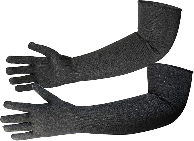 CAWANFLY Protective Kevlar Gloves with Sleeves - Level 5 Protection, Heat & Cut Resistant for Welding, Kitchen, Gardening