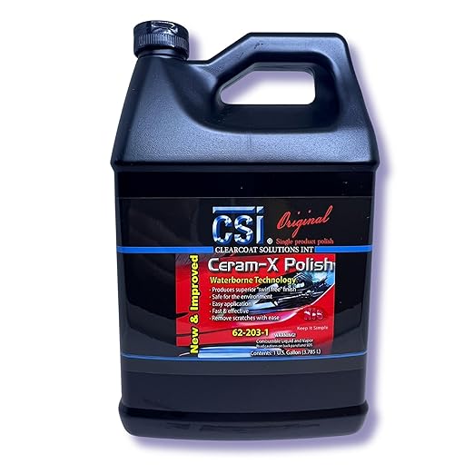 CSI Ceram-X Car Polish | The Original Single Product Polish | One-Step Paint Correction to High-Gloss Finish | Water Based Formulation | Filler-Free | Body Shop Safe