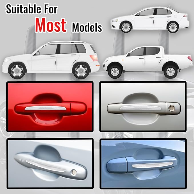 WORCAS 4Pcs Universal Car Door Edge Guards，Silicone Car Bumper Body Protector Trim Guard Auto Rearview Mirror Anti Collision Protector(Transparent)