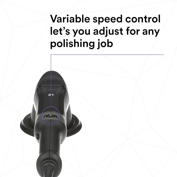 3M Perfect-It Random Orbital Polisher, 34101, 21mm, 120V/60Hz Variable Speed Control for Automotive Refinishing, Refining, Polishing