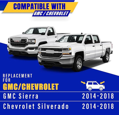 2 wipers Factory Replacement for 2014-2018 Chevy Chevrolet Silverado GMC Sierra Original Equipment Replacement Front Wiper Blades - 22"/22" (Set of 2) Top Lock