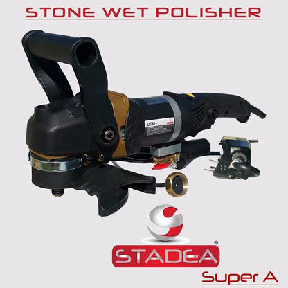 Stadea SWP102K Stone Polisher Granite Polishing Kit - Wet Variable Speed Grinder Granite Wet Polishing