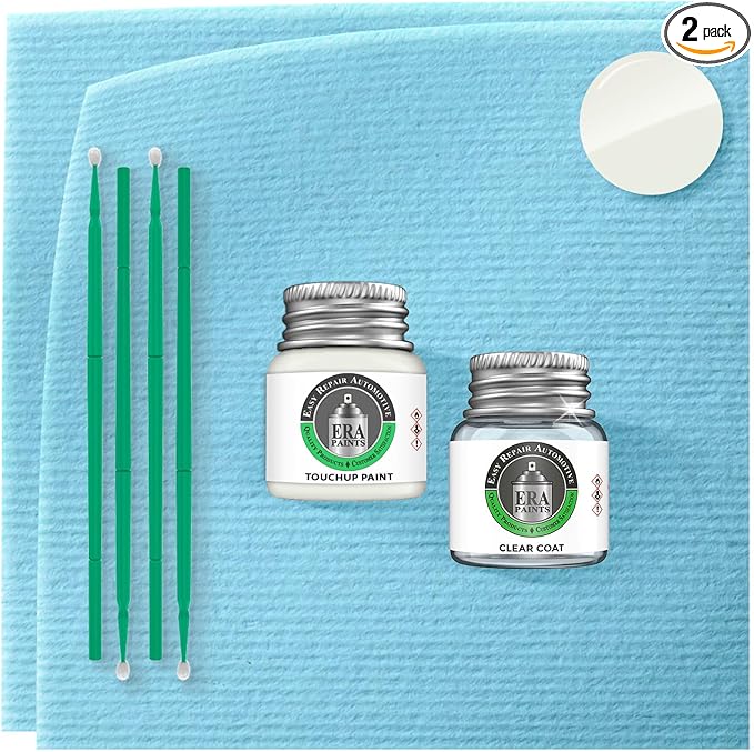 ERA Paints HP - Hi Performance White for FORD Exact Match Automotive Touch Up Paint Jar - Essential Kit