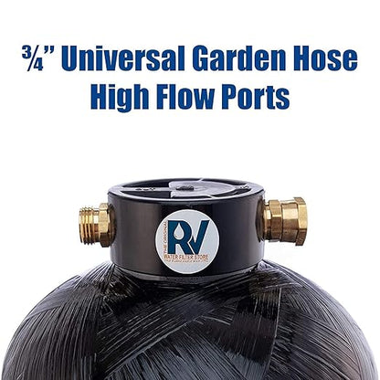 Essential Portable Water Deionizer .5cu/ft DI Resin w Custom Hose, Long Lasting 300 Gallons, 3/4" Fittings, Provides Deionized Water on Demand for Mobile Spot Free Car Washing
