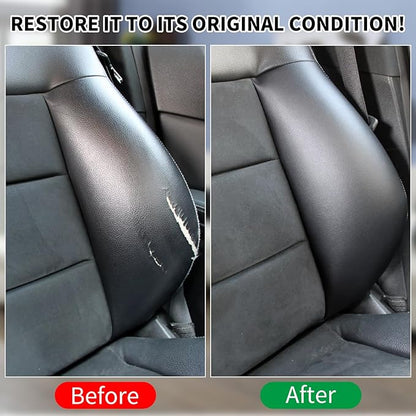 BSCPAM Black Leather Recoloring Balm with 100ml Mink Oil,Leather Couch Scratch Remover,Leather Repair kit for Vinyl Furniture and Car Interior,Leather Dye Paint,Mink Oil for Leather