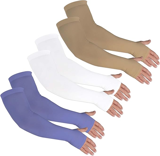 Kinship Comfort Brands Sun Protection Sleeves to Cover Arms for Men, Women, Sports Outdoor Tattoo Protector, One Size