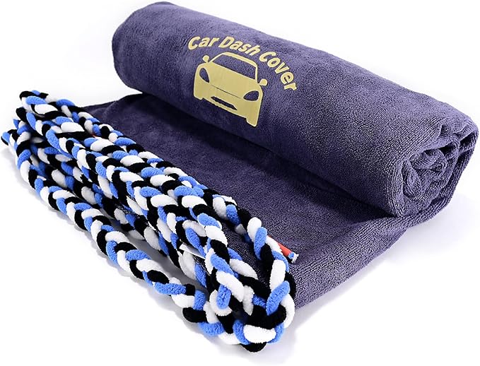 NEWISHTOOL Window Tinting Dash Protection, Super Absorbent Dash Towel Microfiber Towel and Strand Soak Rope Tool, Protective Control Water Shield for Windshield Film Install Scratch Free Tint Tools