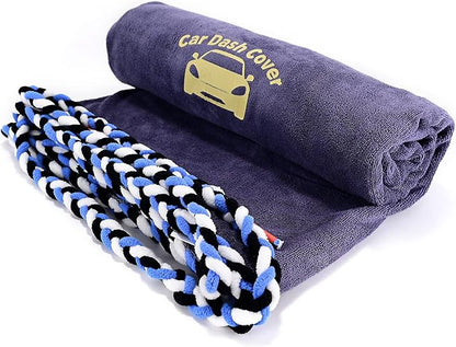 NEWISHTOOL Window Tinting Dash Protection, Super Absorbent Dash Towel Microfiber Towel and Strand Soak Rope Tool, Protective Control Water Shield for Windshield Film Install Scratch Free Tint Tools