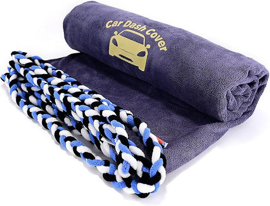 NEWISHTOOL Window Tinting Dash Protection, Super Absorbent Dash Towel Microfiber Towel and Strand Soak Rope Tool, Protective Control Water Shield for Windshield Film Install Scratch Free Tint Tools