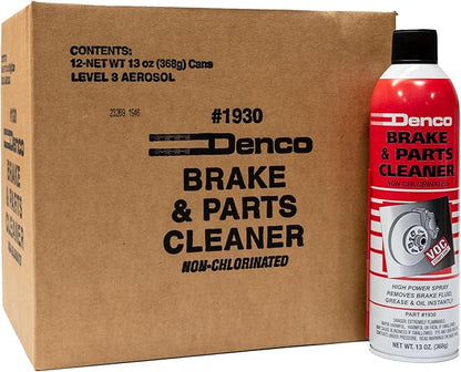 Denco #1930 Brake & Parts Cleaner - 13 OZ Net Wt - 15.3 FL OZ - 12 to 88 Pack (96)