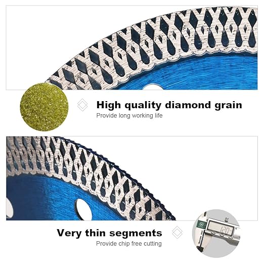 ZERICHIVE 5Pcs/Lot Super Thin 4" Tile Diamond Blade Porcelain Saw Blade for Cutting Porcelain Tile Granite Marbles