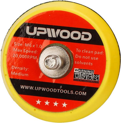 UPWOOD 8 pcs 2 inch M6 Thread Hook and Loop Backing Pad for Mini Air Sander Polisher