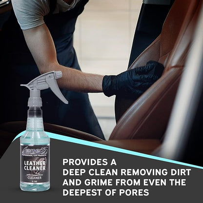LANE'S Leather Cleaner- Leather Protector Spray, Automotive Leather Cleaner- Cleans Leather Pores, Removes Dirt and Grime, Keeps Leather Supple- 32 ounces