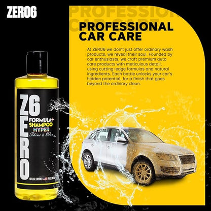 Zero Six -The Ultimate Car Wash Soap with Special Shine Formula - Carnauba Wax And Ultra Concentrated Forumula - Pressure Washer - Foam Cannon With Bucket Soap Conditioner - Ph Neutral