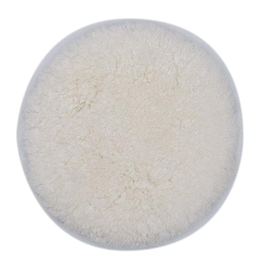 3D 6" White Wool Cutting Pad | Fast Heavy Compound Cuts | Superior Finish for Automotive Paint | 100% Wool for Paint Defect Removal