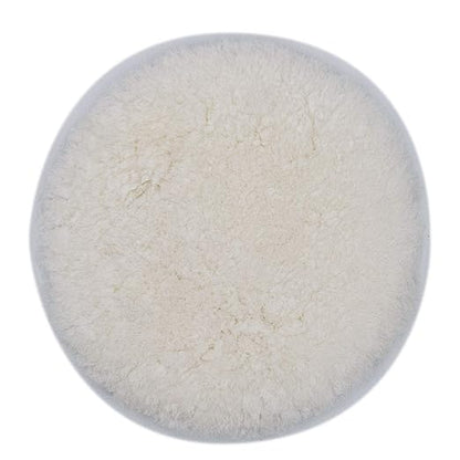 3D 6" White Wool Cutting Pad | Fast Heavy Compound Cuts | Superior Finish for Automotive Paint | 100% Wool for Paint Defect Removal