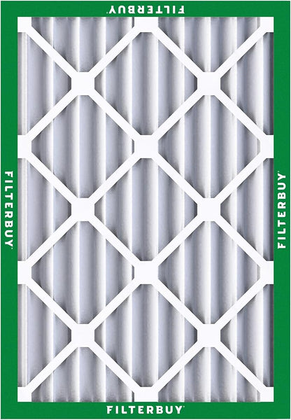 Filterbuy 21.5x26x4 Air Filter MERV 8 Essential Dust & Allergy Defense (6-Pack), Electrostatic Pleated HVAC AC Furnace Filters Replacement, Made in USA (Actual Size: 21.50 x 26.00 x 3.63)