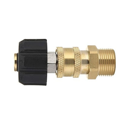 M MINGLE Pressure Washer Adapter Set, Quick Connect Gun to Wand, M22 14mm to 1/4 Inch