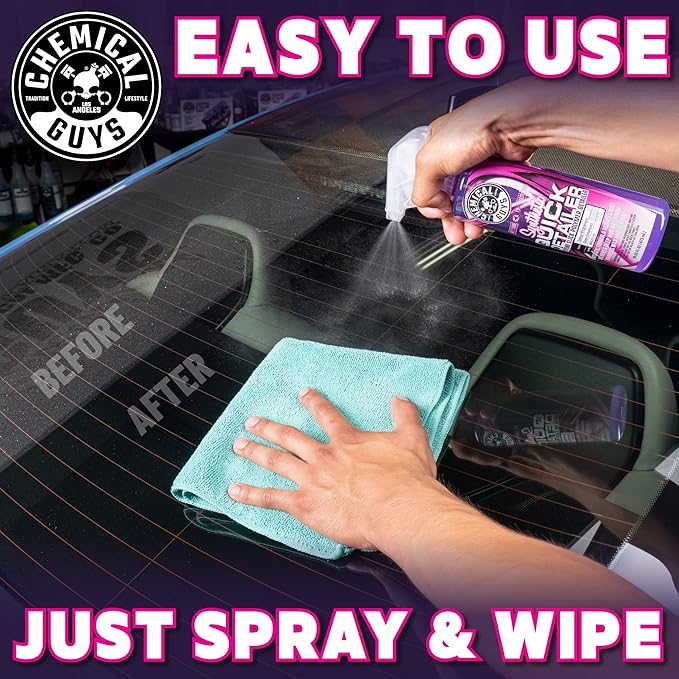 Chemical Guys Synthetic Quick Detailer – High Gloss Quick Detailer Spray, Safe for Cars, Trucks, SUVs, Motorcycles and RVs, Remove Dust, Fingerprints & Smudges, Enhances Shine & Protection, 16 fl oz